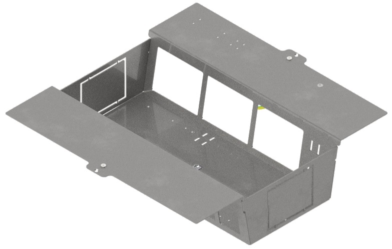 Produktbild DBS 320 120  -  Steckdoseneinsatz für 2x6 FLF, vertikal, leer